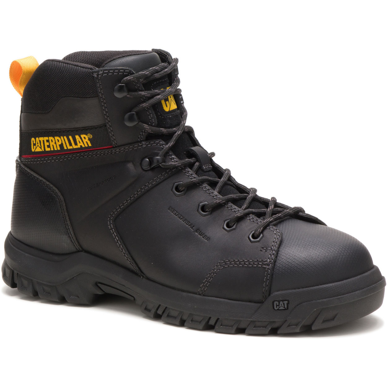 Caterpillar Boots South Africa - Cat Men's Wellspring Safety Boots Black ST1789654